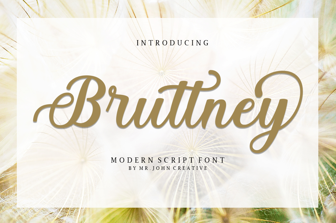 Bruttney + Wedding Bells — wedding font preview