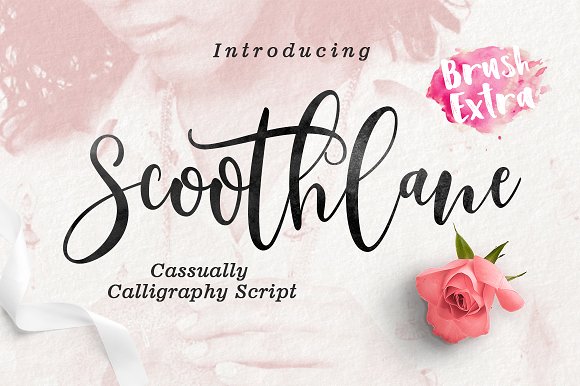 Scoothlane + Best Week — wedding font preview